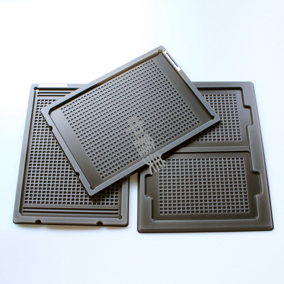 厦门生产抗静电洁净托盘-微电子专用精密吸塑托盘